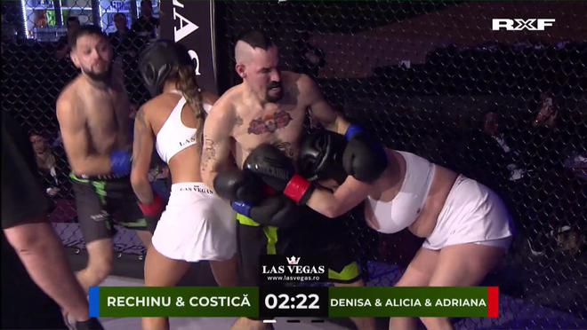 比UFC、WWE还劲爆MMA跨性别决斗引争议两男大战三女